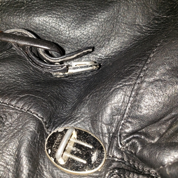 b8,219 Simon Backpack Black Leather Bag Tote Purse - Picture 7 of 8